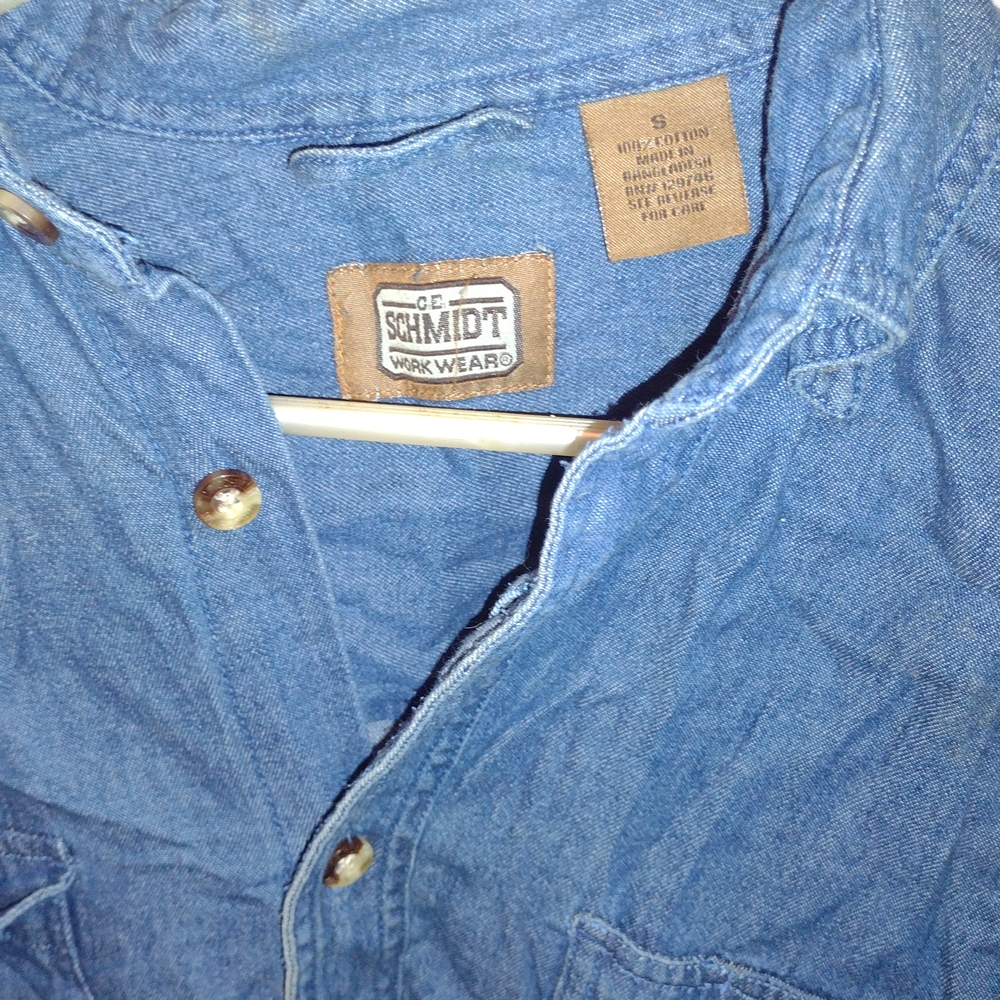 Men's Blue Casual Button Down Shirt